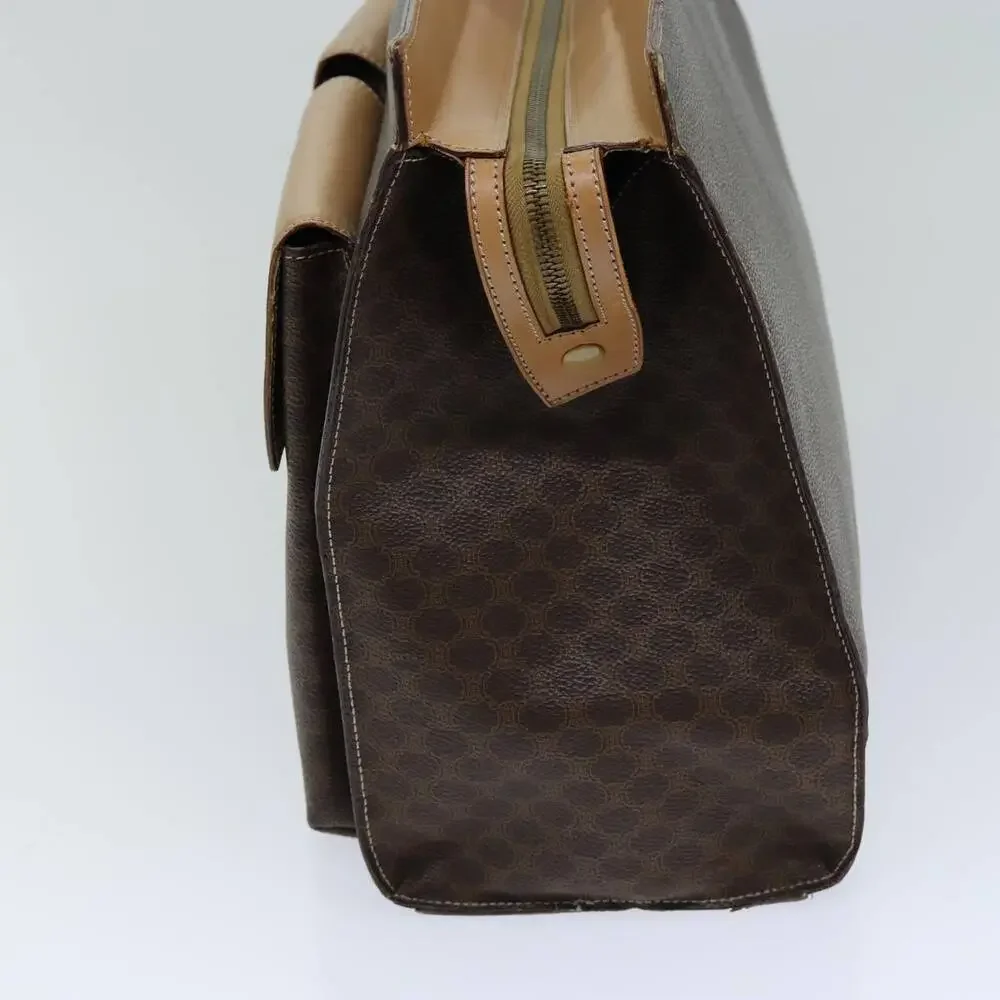 CELINE Macadam Canvas Tote Bag Pvc Brown - Picture 3 of 16